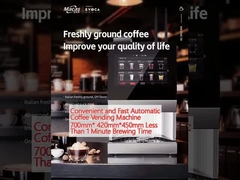 Máquina automática de venta de café conveniente y rápida 700mm* 420mm* 450mm Menos de 1 minuto de tiempo de preparación