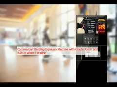 Máquina de expreso comercial de pie con Oracle Touch y filtración de agua incorporada
