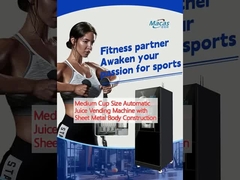 Máquina automática de venta de jugo de tamaño medio con construcción de cuerpo de chapa de metal