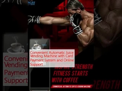 Máquina automática de venta de jugos con sistema de pago con tarjeta y soporte en línea