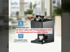 Máquina de autoimpresión de café EB-PRO 12 KG para impresión profesional y precisa