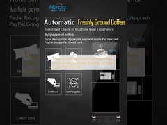 Máquina de café comercial Macas de pie con limpieza automática y monitoreo de muelle de frijoles