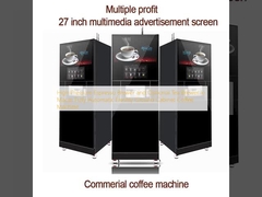 Máquina de café de gabinete totalmente automática con molido fresco Macas: Cafetera espresso de alta presión y cafetera de té opcional