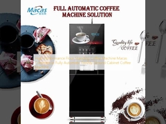 Máquina de café de alto rendimiento de pie en el suelo Macas Máquina de café comercial totalmente automática de gabinete recién molido