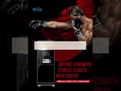 Máquina automática de venta de café con batido de proteínas