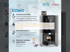 EVOACAS Máquina de venta de café comercial para conexión automática de café expreso y agua del grifo y eficiencia