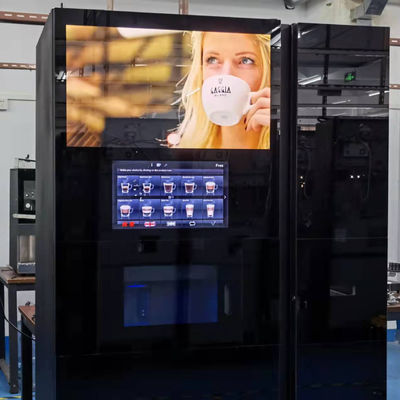 comprar 220VAC Máquina automática de venta de té y café con máquina de hielo fabricación en línea