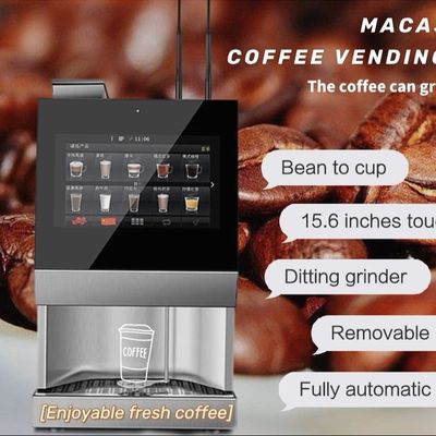comprar Escanear código QR Máquina comercial de café con pantalla táctil Máquina automática de expreso fabricación en línea