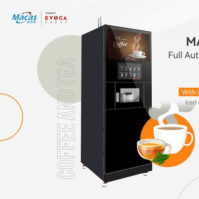 Máquina de venta de café de 220VAC 300 tazas Máquina de venta de granos de café
