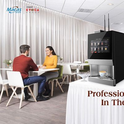 Máquina expendedora de café fresco de escritorio para preparar café conveniente en la oficina