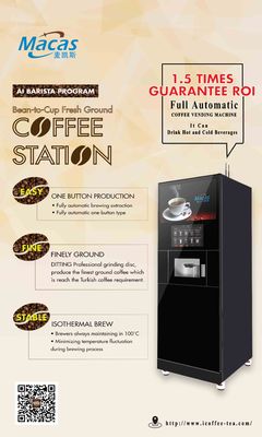 Máquina de venta de café comercial profesional MACES7C tostador de café
