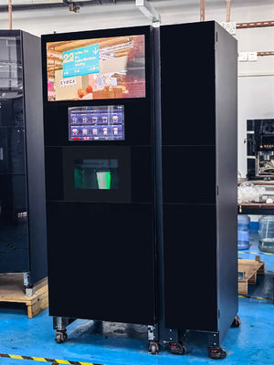 comprar Máquina de venta de café operada por moneda con máquina de hielo de 2400W fabricación en línea