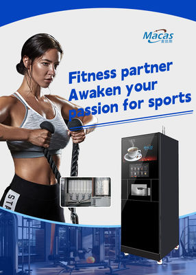 comprar GYM suministro de proteínas batido máquinas expendedoras con pantalla de publicidad de 27 pulgadas fabricación en línea