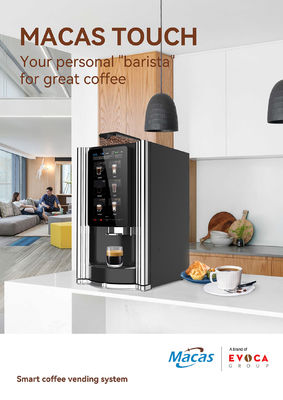 Máquina automática de venta de café de 220V 2000W con pantalla táctil de 15.6 pulgadas