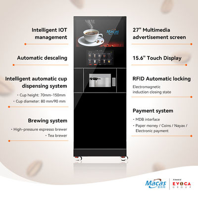 comprar MACAS máquina de café comercial de pie con tecnología avanzada y cervecera de auto-desarrollado fabricación en línea