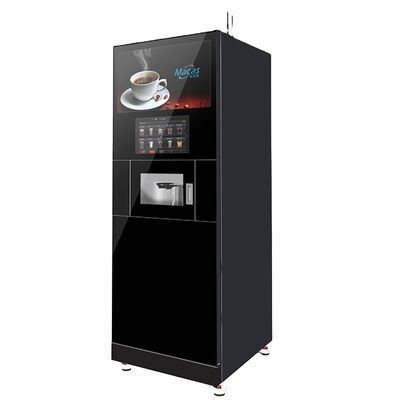Máquina expendedora de café, máquina expendedora comercial de granos de café automática con quiosco, máquina expendedora de café