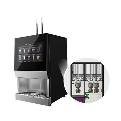 Un buen precio. Máquina de venta de té y café de vidrio templado para restaurante en línea