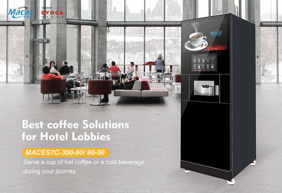 Máquina de café de pie en el suelo comercial para estaciones de metro