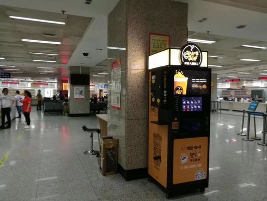 Máquina expendedora de café instantáneo de té moneda operada 2200W