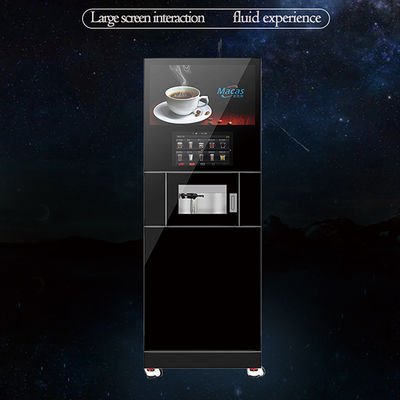 Máquina vendedora de café suministro piso máquina de café de pie máquina de capuchino de autoservicio
