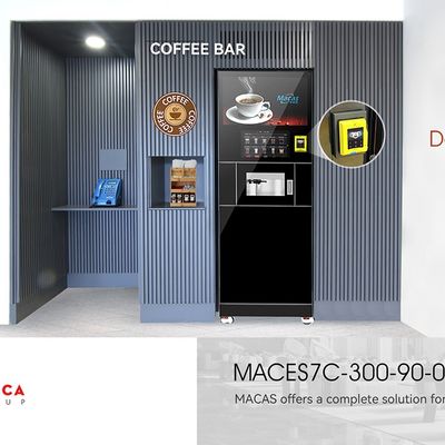 Un buen precio. Máquinas de café para el comercio minorista de la estación de metro con pantalla táctil 15A en línea