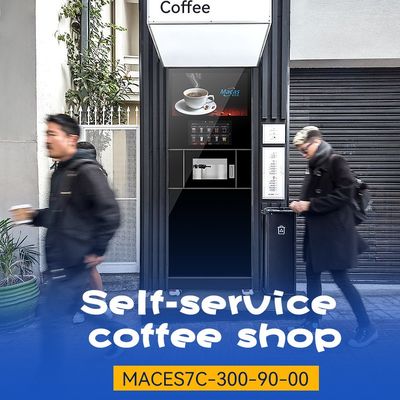 Máquina automática de venta de café de Macas Máquina automática de venta de café 220VAC Soporte IOT