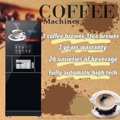 Máquina de venta de café de grano a taza de plástico de metal comprar máquina de venta de café