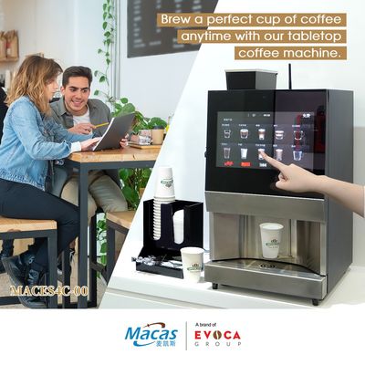 Un buen precio. 2.2L Equipo comercial de fabricación de café máquina expendedora de grano a taza 2700W en línea