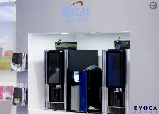 Un buen precio. Máquina vendedora de café de grano a taza de leche fresca conveniente y fácil de usar en línea