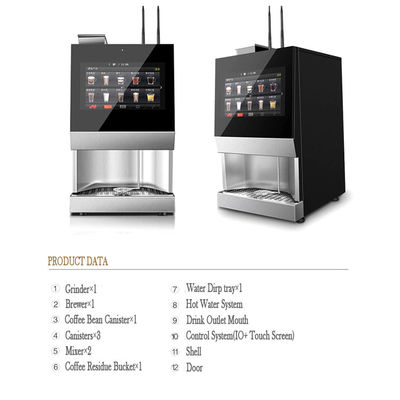 Máquina vendedora de café de escritorio para tecnología avanzada de elaboración de café