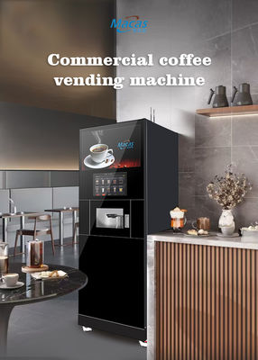 Máquina de café de gabinete de Macas totalmente automática con pantalla táctil de 27 pulgadas y monitoreo inteligente