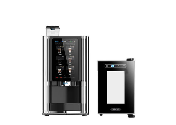 Máquina expendedora de café con leche fresca para cafeterías