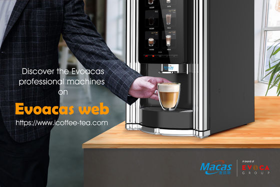 Máquina vendedora de café de frijoles a taza conveniente y fácil de usar para sus necesidades de oficina