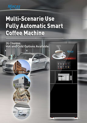 Monitoreo y limpieza inteligentes con Macas Commercial Cabinet totalmente automático recién molido máquina de café