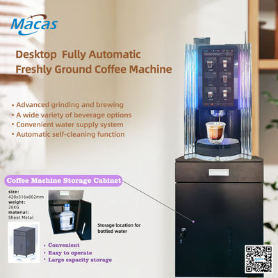 Un buen precio. Máquina expendedora de café de grano a taza con pantalla táctil de 15.6 pulgadas y gabinete personalizado para edificios de oficinas en línea
