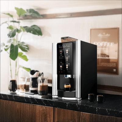 Un buen precio. Obtenga su solución de café en segundos con máquinas expendedoras de café de 700mm*420mm*450mm en línea