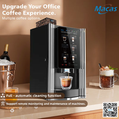 Un buen precio. Máquina expendedora de café de grano a taza con molinillo incorporado, presión máxima de bomba de engranajes de 20 bares y sistema operativo ANDROID en línea