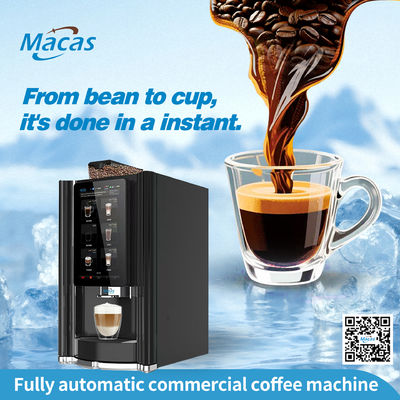 Un buen precio. Máquina expendedora de café de grano a taza conveniente con 2L*3 botes de polvo instantáneo Y sistema operativo ANDROID en línea